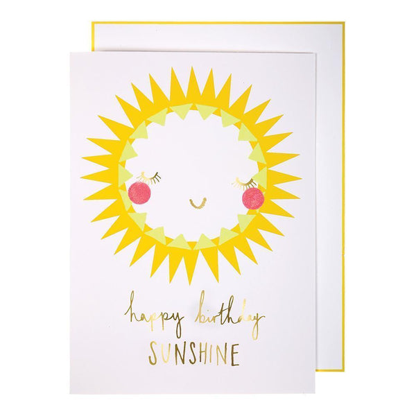 Meri Meri Happy Birthday Sunshine Card
