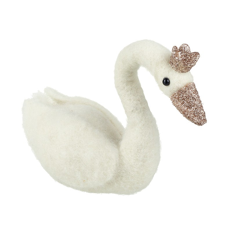 White Swan With Crown
