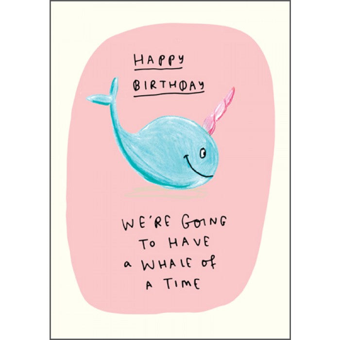 The Happy News Birthday Card - Whale of a Time