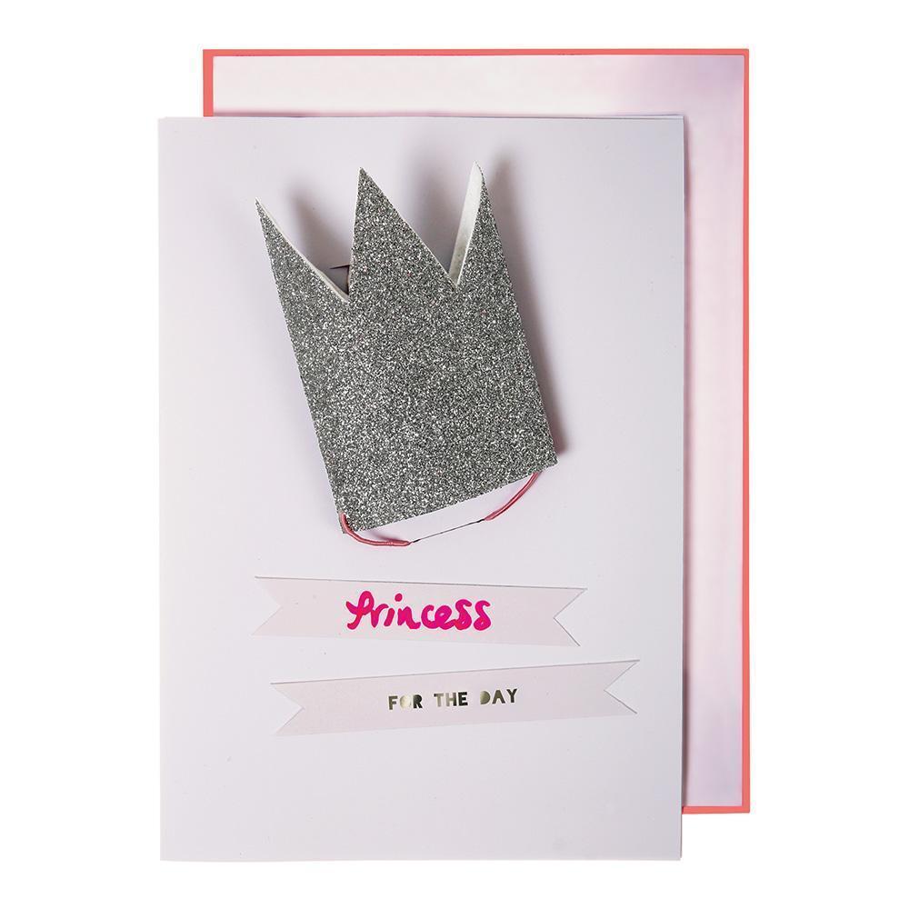 Meri Meri Glitter Princess Crown Card