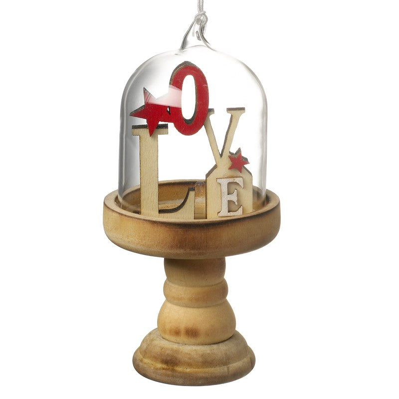 Wooden Love Dome Hanging Decoration