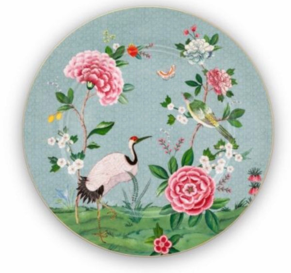 Pip Studio Blushing Birds 32cm Plate - Blue