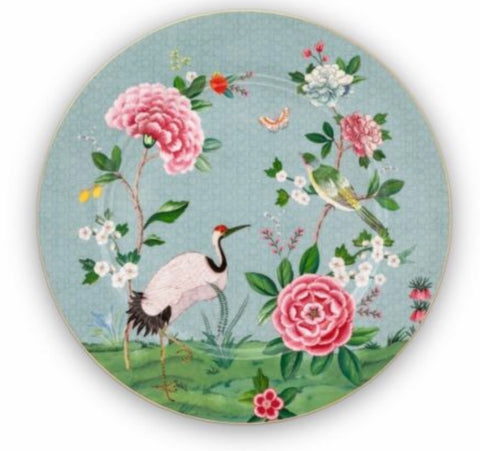 Pip Studio Blushing Birds 32cm Plate - Blue