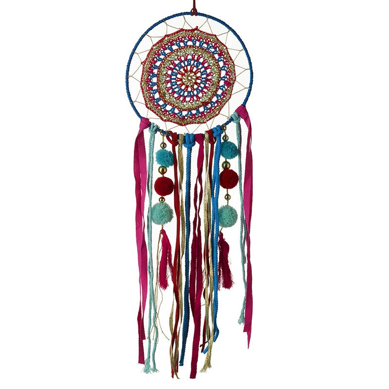 Large Pom Pom Dream Catcher