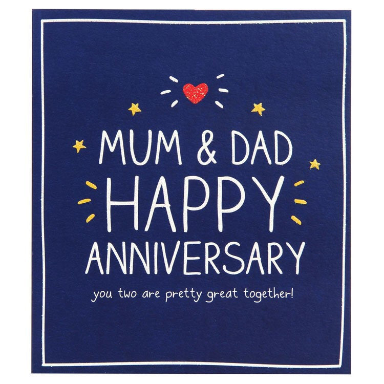 Happy Jackson Mum & Dad Anniversary Card