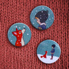 Belle & Boo Hello Mr Fox Badge Set