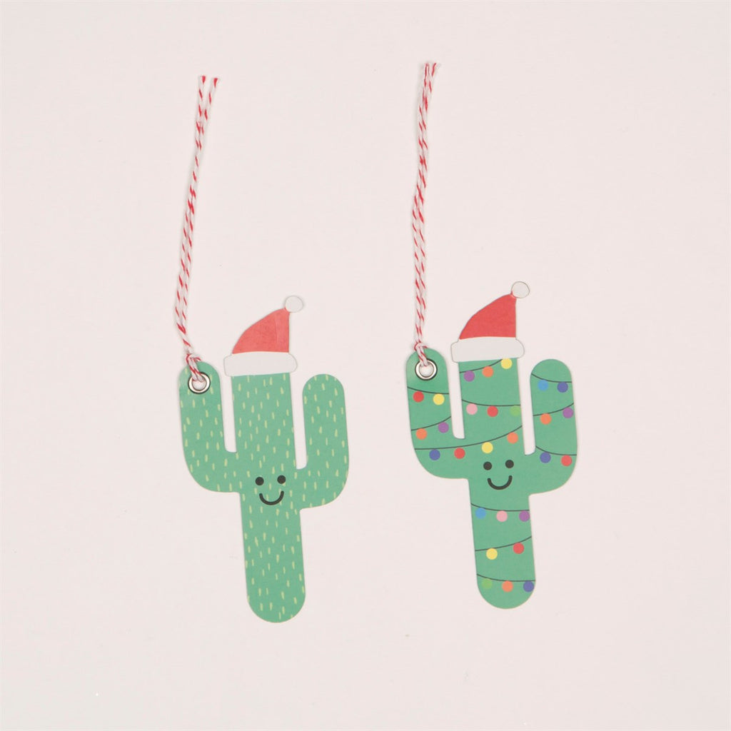 Sass & Belle Set of 6 Festive Happy Cactus Gift Tags
