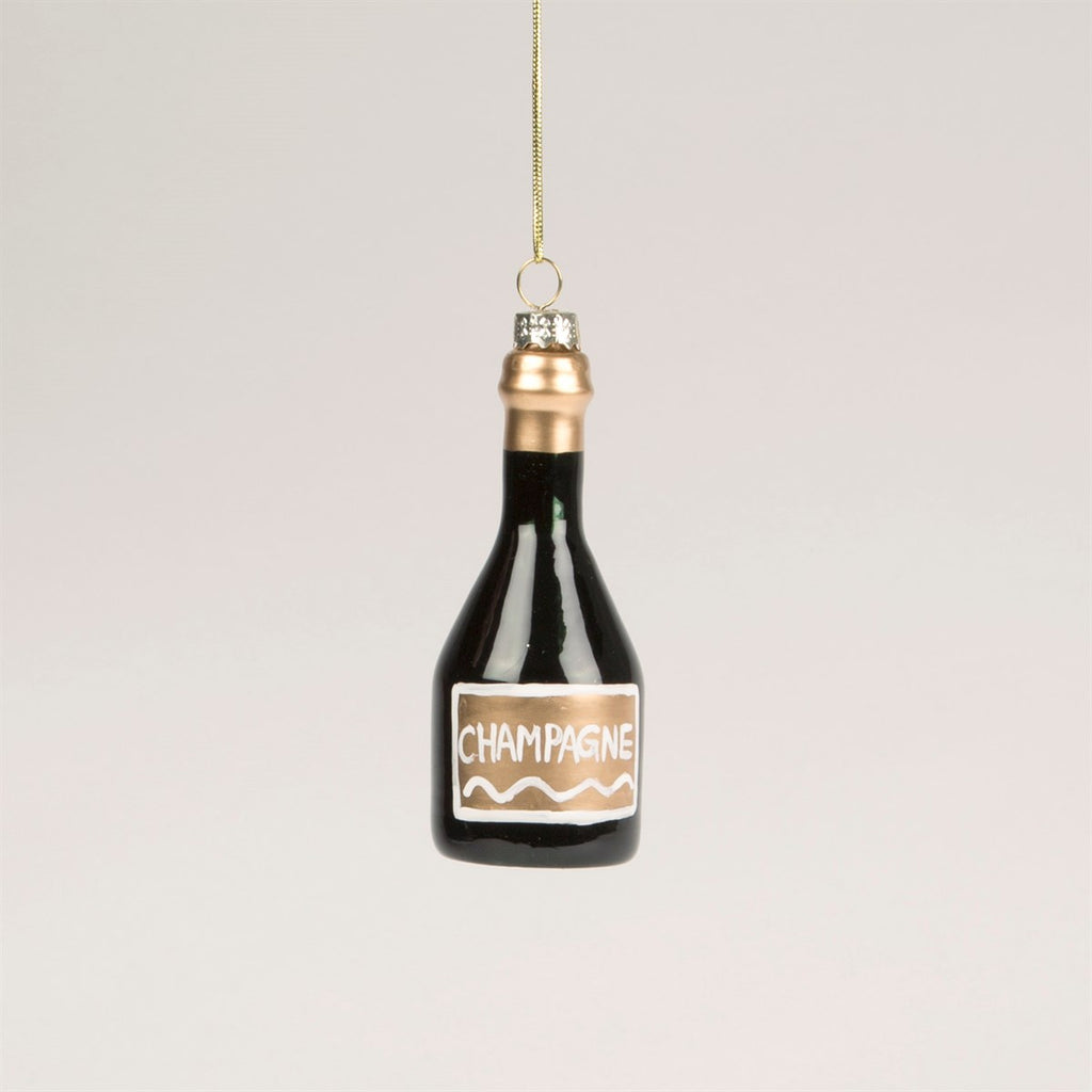 Sass & Belle Champagne Bottle Christmas Tree Decoration