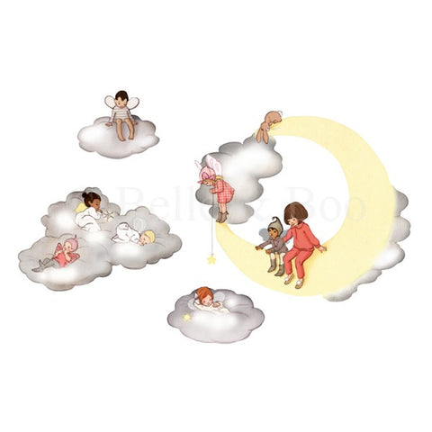 Belle & Boo Cloud Fairies Wall Sticker