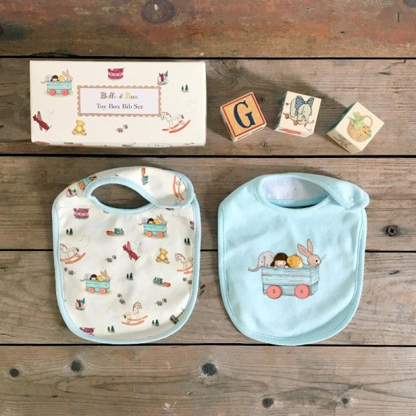 Belle & Boo Toy Box Baby Bib Set