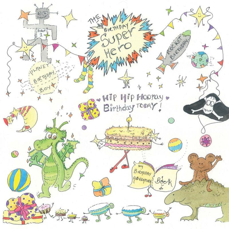 The Porch Fairies Birthday Card - Boy