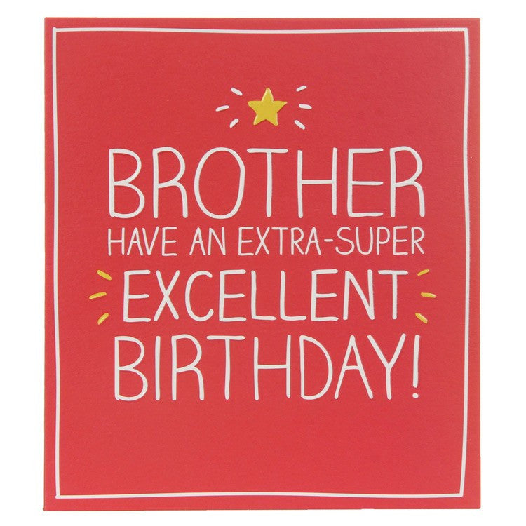 Happy Jackson Brother Extra-Super Excellent Birthday Card