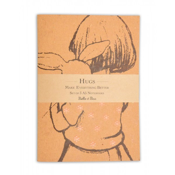 Belle & Boo 'Hugs' A5 Notebook Set