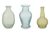 Pip Studio Medium Green Glass Vases- Set Of 3