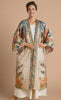 Powder Trailing Wisteria Kimono Gown - Coconut