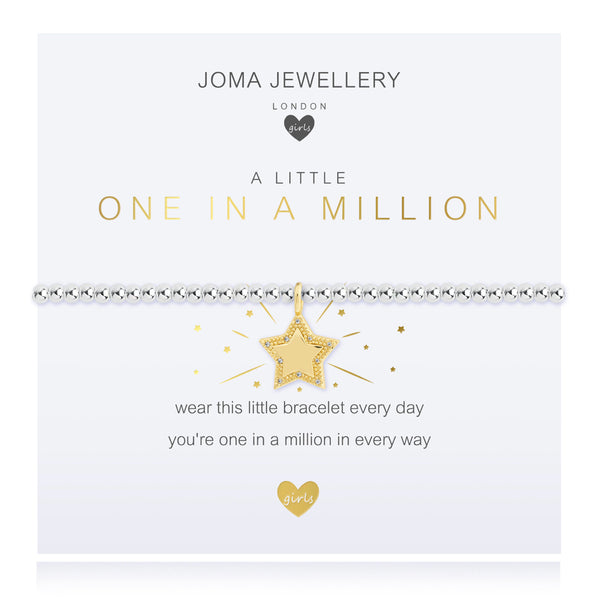 Joma Jewellery Girls A Little One In A Million Bracelet