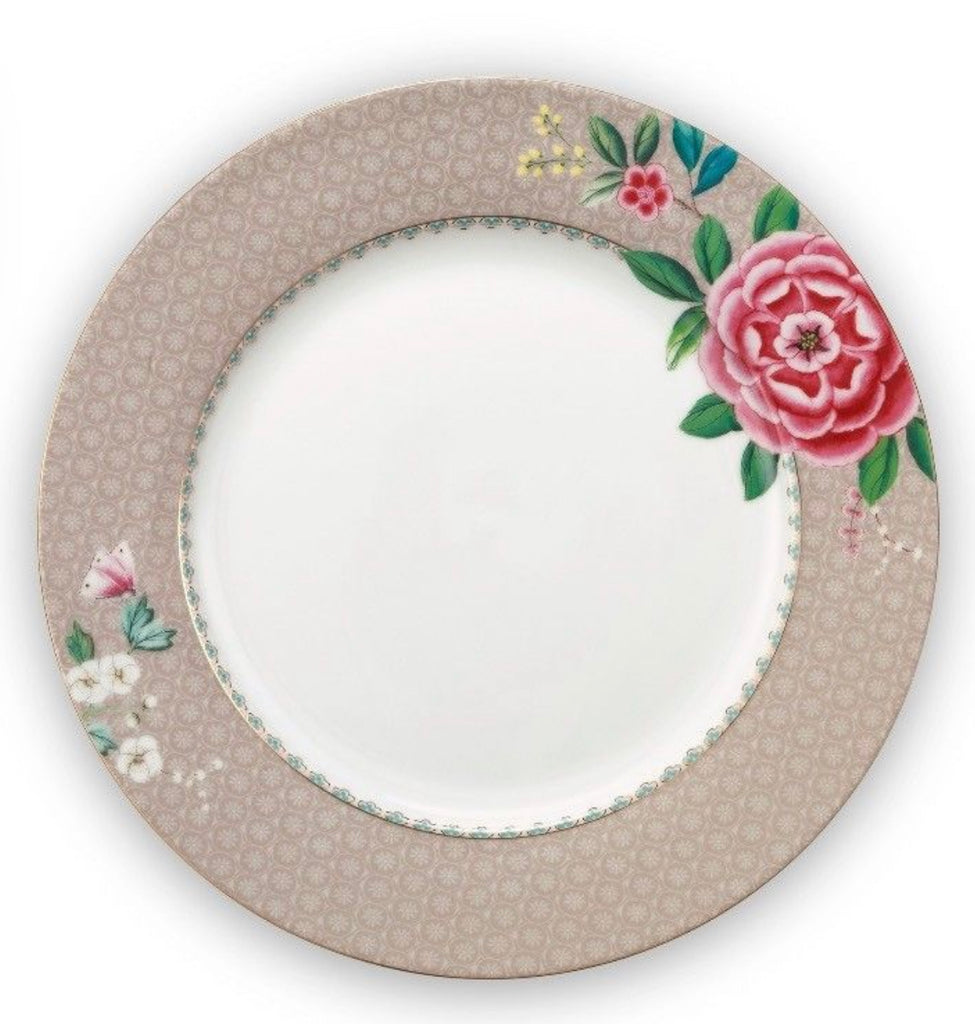 Pip Studio Blushing Birds 26.5cm Plate - Khaki