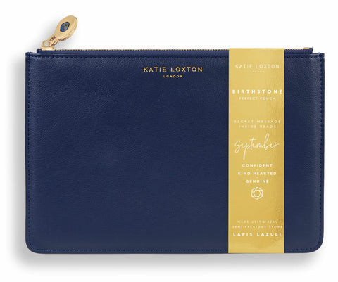 Katie Loxton Birthstone Perfect Pouch - September Lapis Lazuli