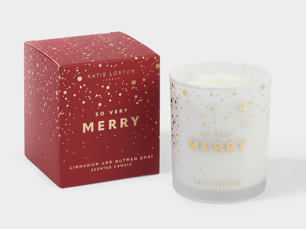 Katie Loxton Sentiment Candle - So Very Merry
