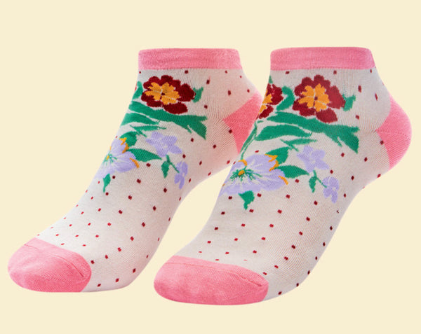 Powder Wonderful Posie Trainer Socks