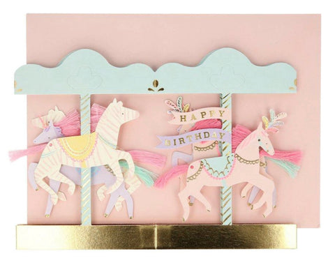 Meri Meri Carousel Stand-Up Card