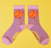 Powder Lilac Lily Ankle Socks