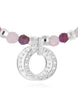 Joma Jewellery Wellness Gems Amethyst And Clear Quartz Bracelet