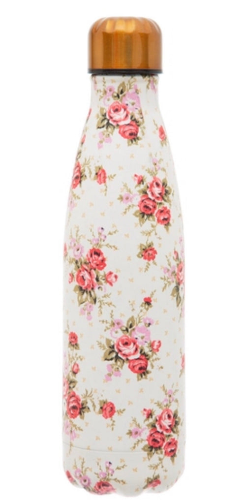 Sass & Belle Vintage Roses Stainless Steel Water Bottle