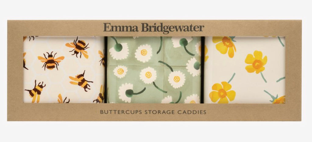 Emma Bridgewater Buttercup Scattered Tin Caddies - Set Of Three