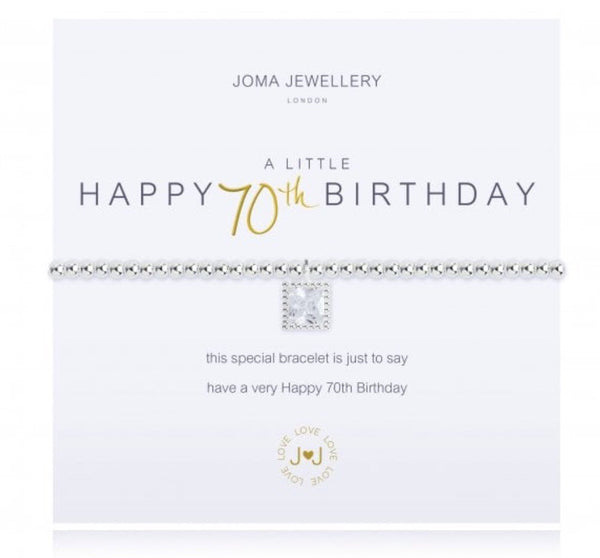 Joma Jewellery A Little Happy 70th Birthday Bracelet