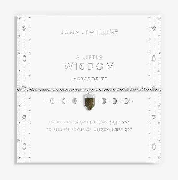 Joma Jewellery Affirmation Crystal A Little Wisdom Bracelet