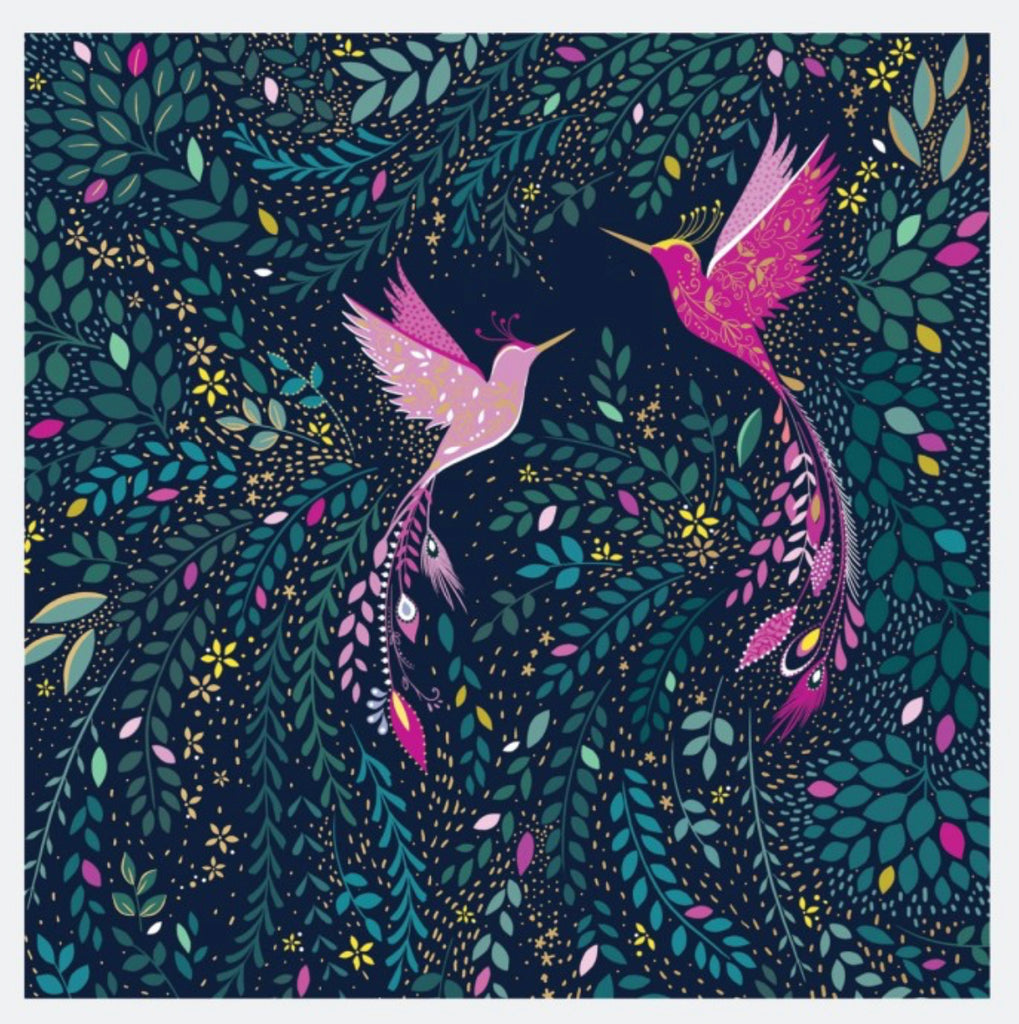 Sara Miller Hummingbird Paradise Card