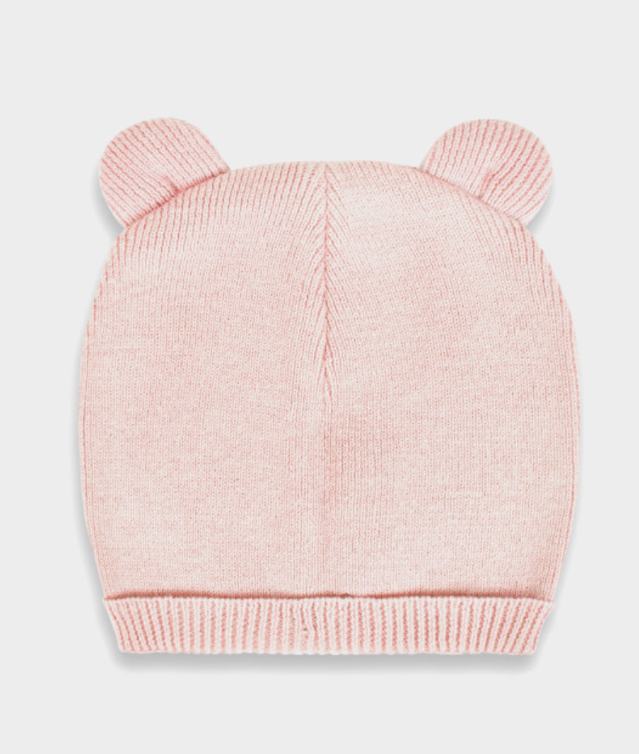Katie Loxton Fine Knit Baby Hat And Mittens Set - Pink – The
