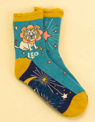 Powder Leo Zodiac Ankle Socks