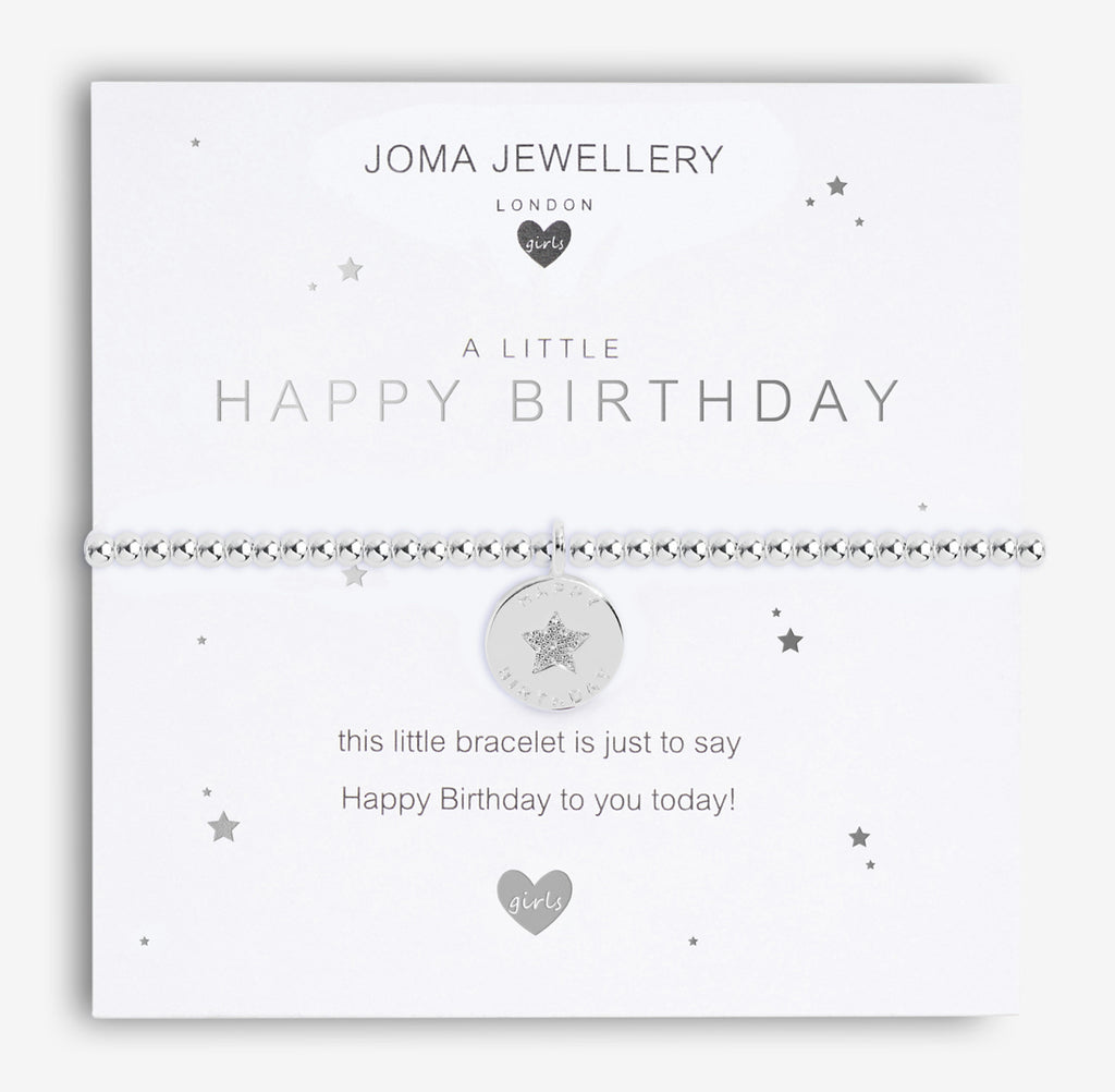 Joma Jewellery Girls A Little Happy Birthday Bracelet