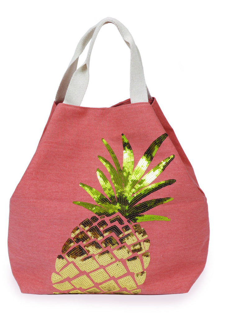 Powder Boho Pineapple Bag - Coral