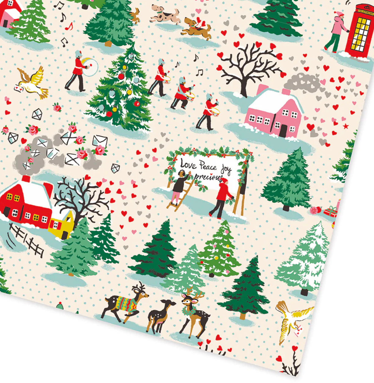 Cath Kidston Woodland Christmas Flat Giftwrap – The Lovely Room