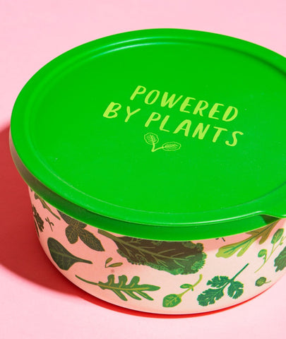 Sass & Belle Powered By Plants Round Lunch Box