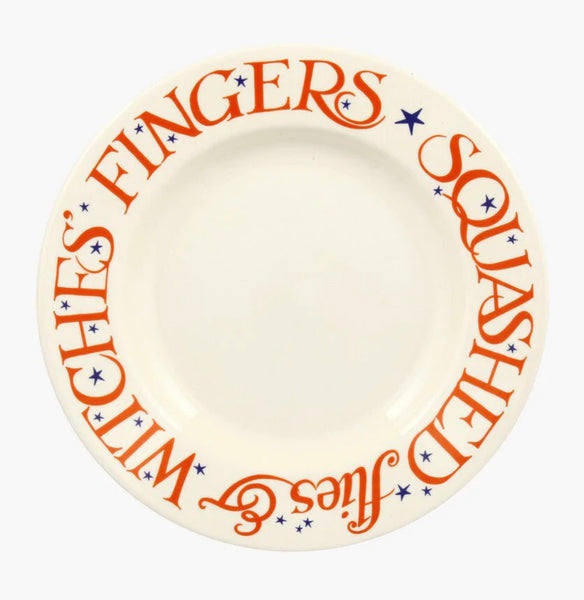 Emma Bridgewater Halloween Toast Witches' Fingers 8 1/2 Inch Plate