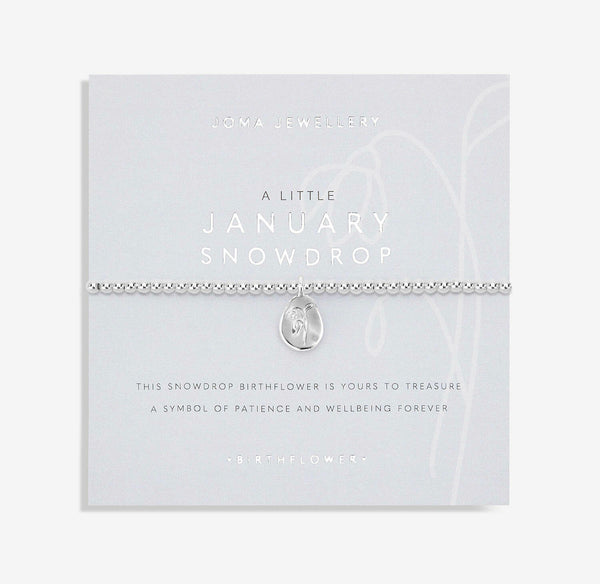 Joma Jewellery Birthflower A Little January Bracelet