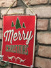 Retro Metal Christmas Signs