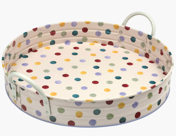 Emma Bridgewater Polka Dot Large Handled Tin Tray