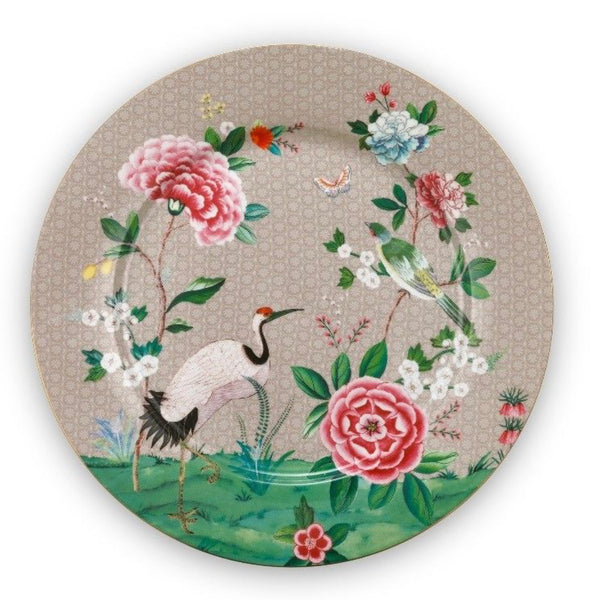 Pip Studio Blushing Birds 32cm Plate - Khaki