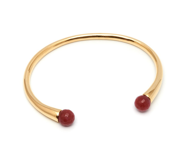 Lola Rose Boutique Cornelia Adjustable Bracelet - Red Plum Quartzite