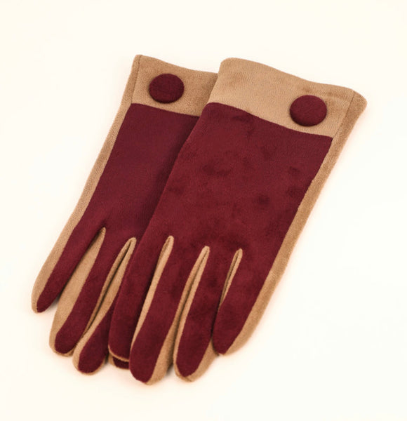 Powder Darcy Gloves - Damson