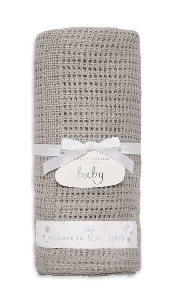 Katie Loxton Bundle Of Joy Baby Blanket - Grey