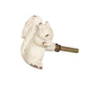 Sass & Belle Antique White Squirrel Drawer Knob