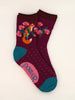 Powder Fox in a Meadow Ankle Socks - Grape