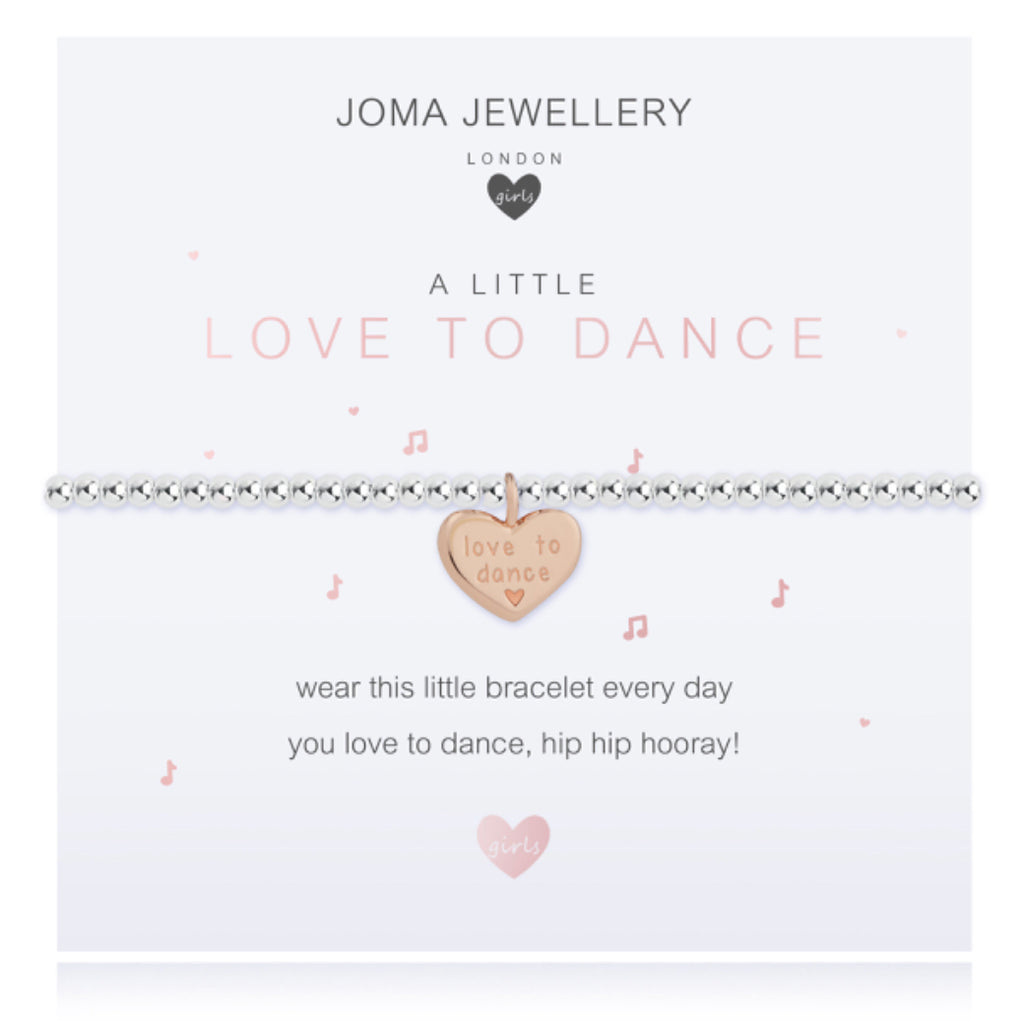 Joma Jewellery Girls A Little Love To Dance Bracelet