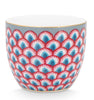 Pip Studio Flower Festival Scalloped Red Egg Cup - Light Blue